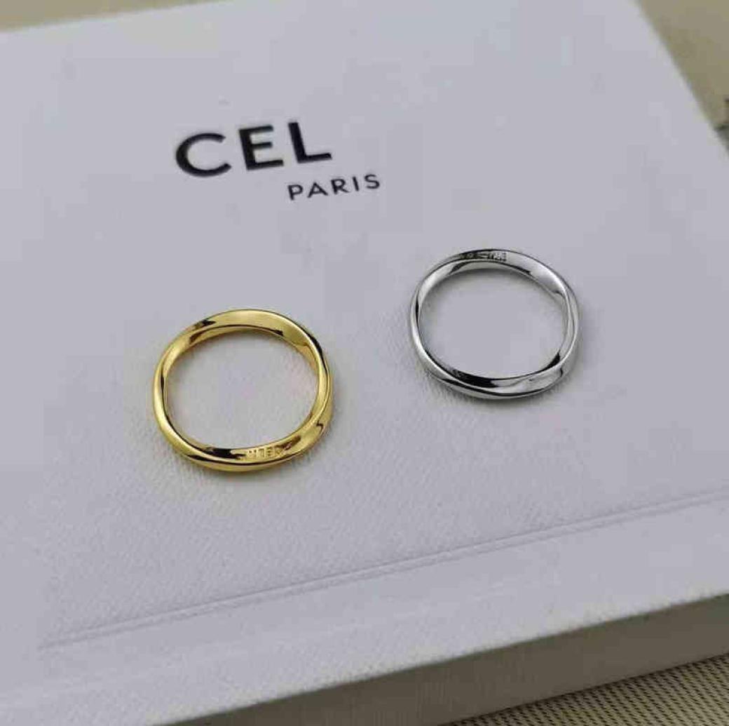 

Rings New Designer Plain Thin Pair Minimalist Ins Minority Design Fashionable Tail Irregular 6588513