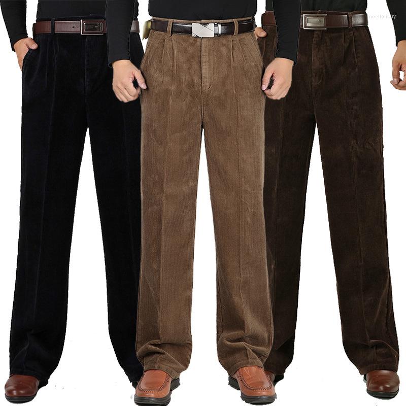 

Men's Pants Corduroy Solid Color For Men Casual Loose Waist Thick Trousers Clothing Y2k Streetwear Cargo Man, 612