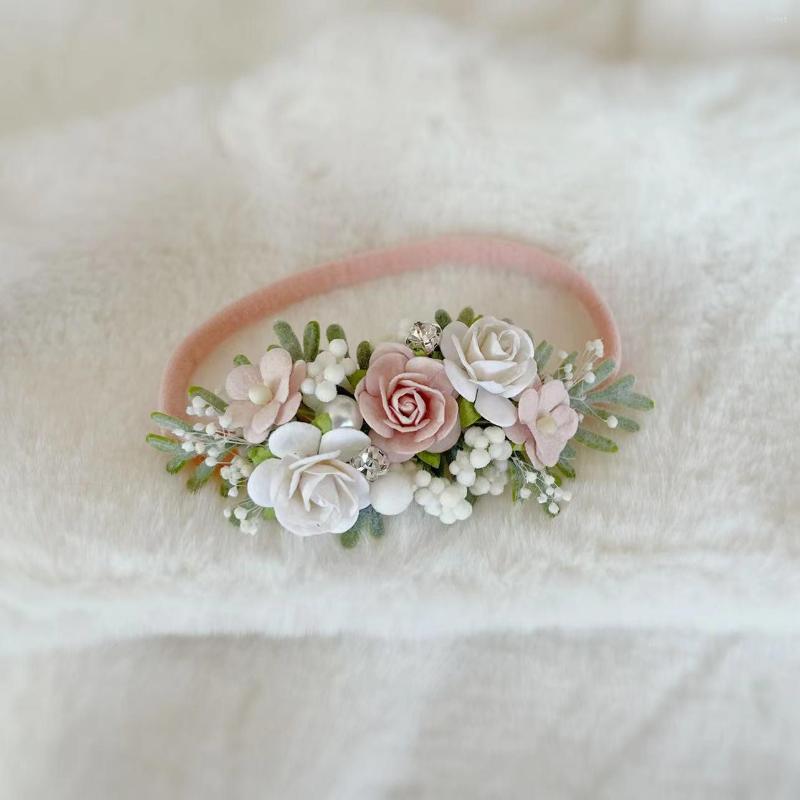 

Hair Accessories Born Ivory Blush Pink Flower Headband, Picture shown