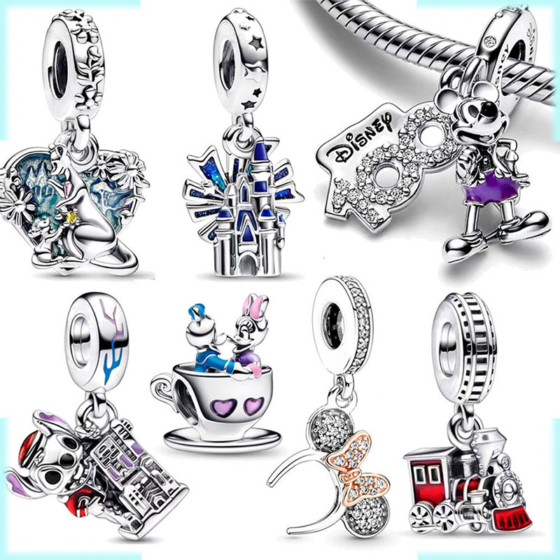 

2023 New 925 Sterling Silver Pandora's Charming and Cute Anime Character Pendant Beads Suitable for Primitive Ladies Bracelets DIY Fashion Jewelry Gift