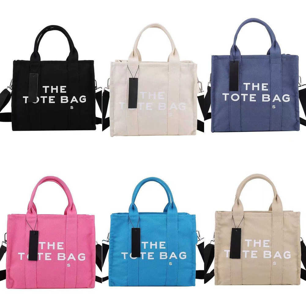 

Marc Luxury the Tote Bag Blue Denim Canvas Cm Womens Designer Handbag Marcjocobs Shoulder Topbags Travel Clutch Bags Totes Bages Wallet JacobsDE8V, Leather-sky blue 27cm