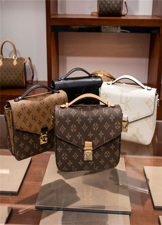 

Designer Luxury Satchel Messenger Evening Bags Handbag bags Leather Strim Handles with Shoulder Strap Crossbody Bag French womenba1288297, Brown