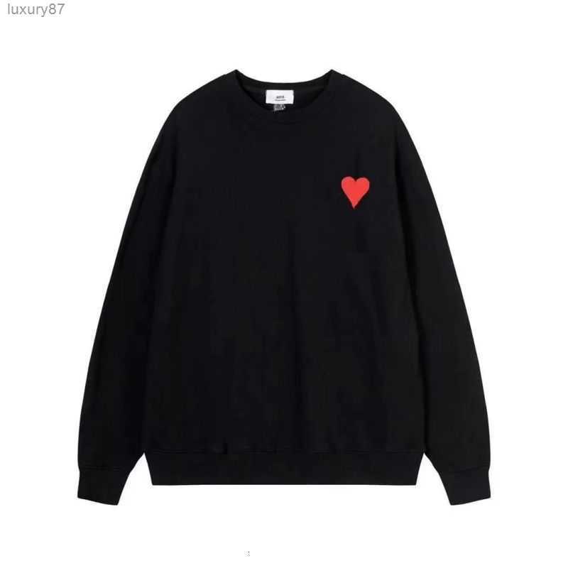 

Hoodie Male and Female Designers Amis Paris Hooded Highs Quality Sweater Embroidered Red Love Winter Round Neck Jumper Couple Sweatshirts Sn17, Lavender