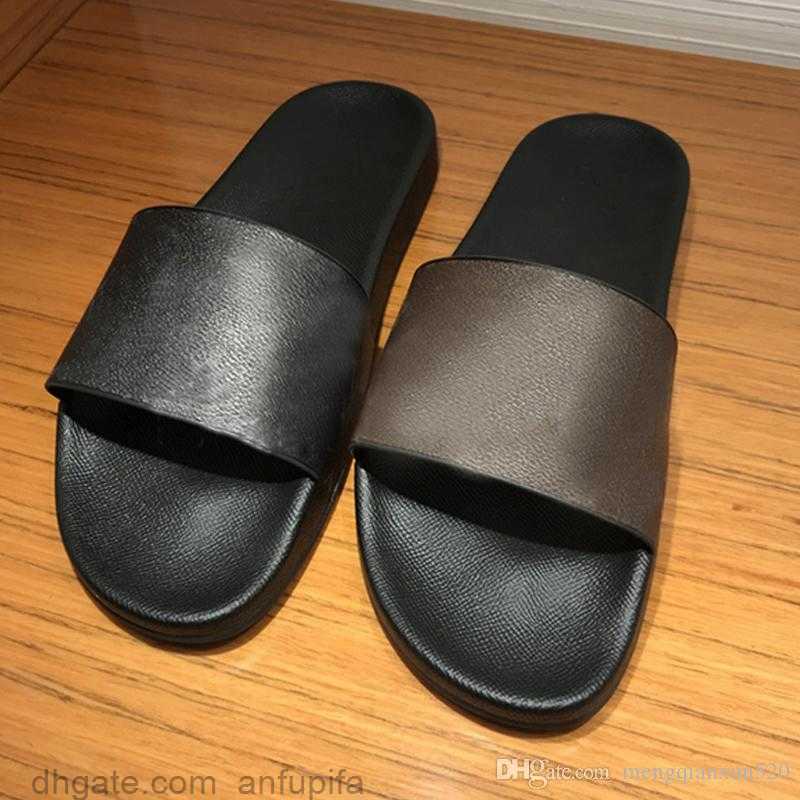

Beach slippers men Classic Flat Summer Lazy Designer Cartoon Big Head flops leather mens Slides Hotel Bath women shoes Lady sexy Sandals Large size 35-42-45 us4-us11, Dark brown