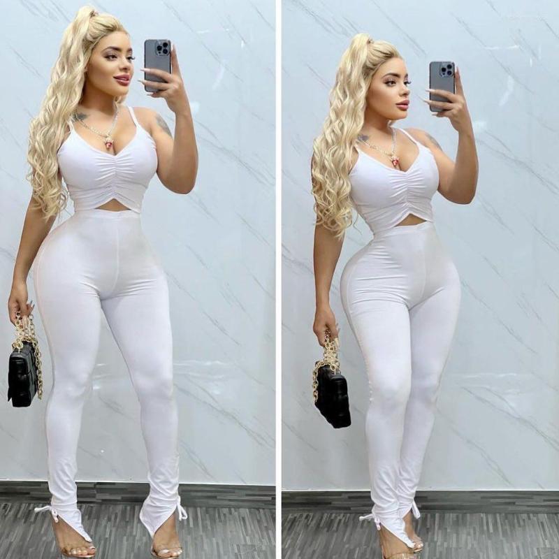 

Women' Two Piece Pants 2023 Women' Clothing -Selling Sling Short Top Sexy Raised Buttocks Strap Beauty Back Leisure Pieces, Black