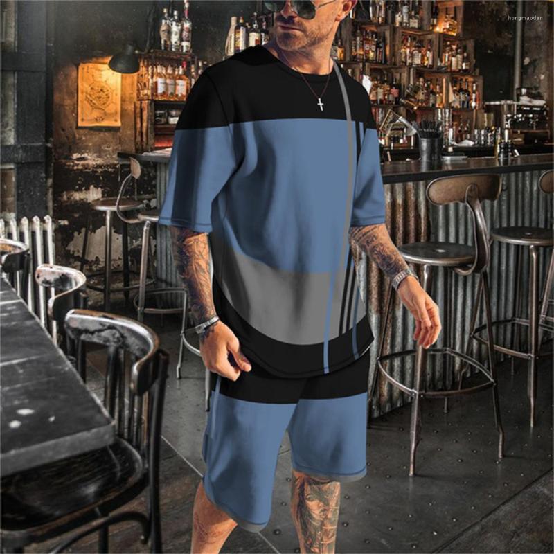 

Men's Tracksuits Summer On Men's Suit Sportswear Short Sleeve Street Fashion Clothing T-shirt 3D Printed