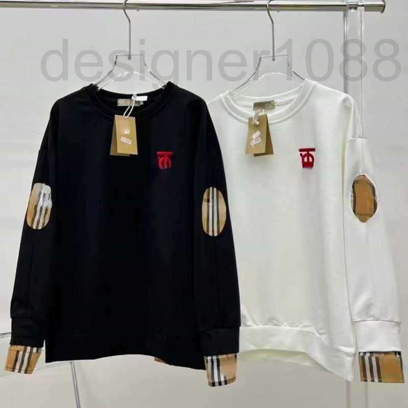 

designer Bby sweater mens sweatshirt tb embroidery pullover coat men women long sleeve tshirt plaid splice hoodie casual sweat shirt 4xl EHPL, White