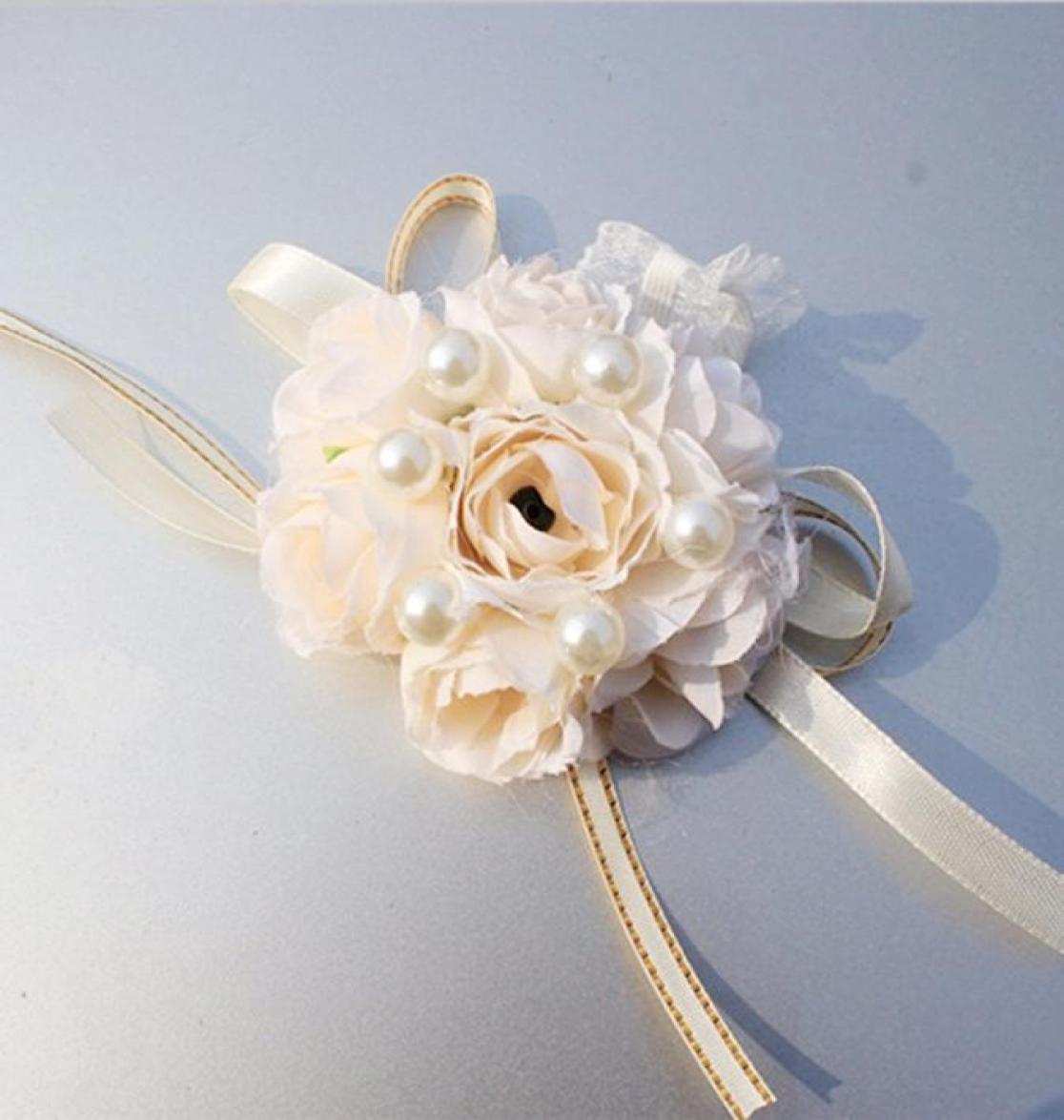 

FEIS Whole 2018 new Wedding accessory wedding flower bride hand Wrist Flower Bridesmaid Hand Flowers groom Corsage9290496