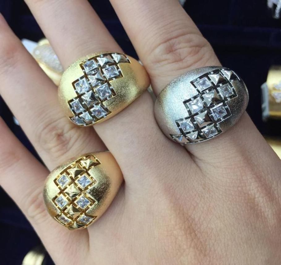 

missvikki Luxury Trendy Vintage golden Big Rings Saudi Arabic Dubai Ring High Quality fashion gifts for ladies 20213442783