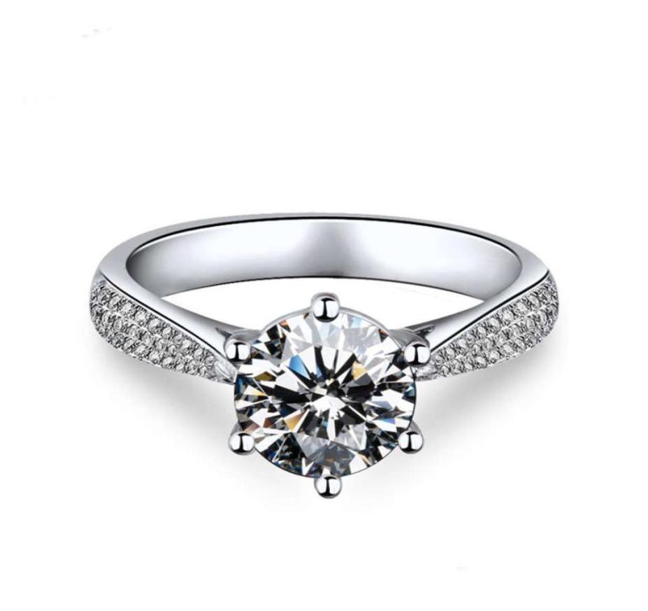 

HBP fashion luxury is pair of natural lovers It039s a woman039s single super flash simulation diamond zircon ring7584365