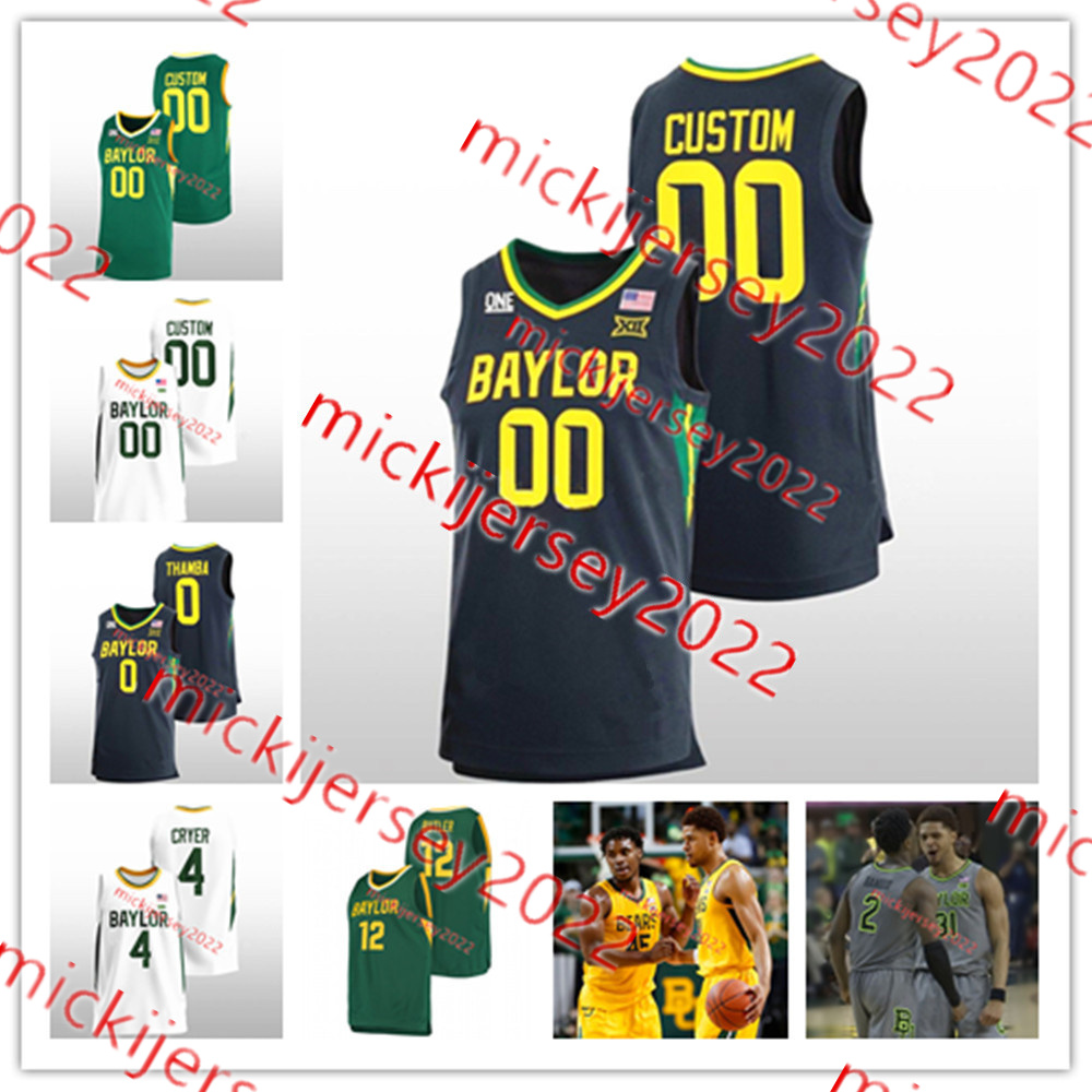 

Baylor Basketball Jersey Jonathan Tchamwa Tchatchoua Jake Younkin 3 Dale Bonner 5 Jordon Turner Baylor Bears Jerseys Custom Stitched Mens Youth, Dark grey