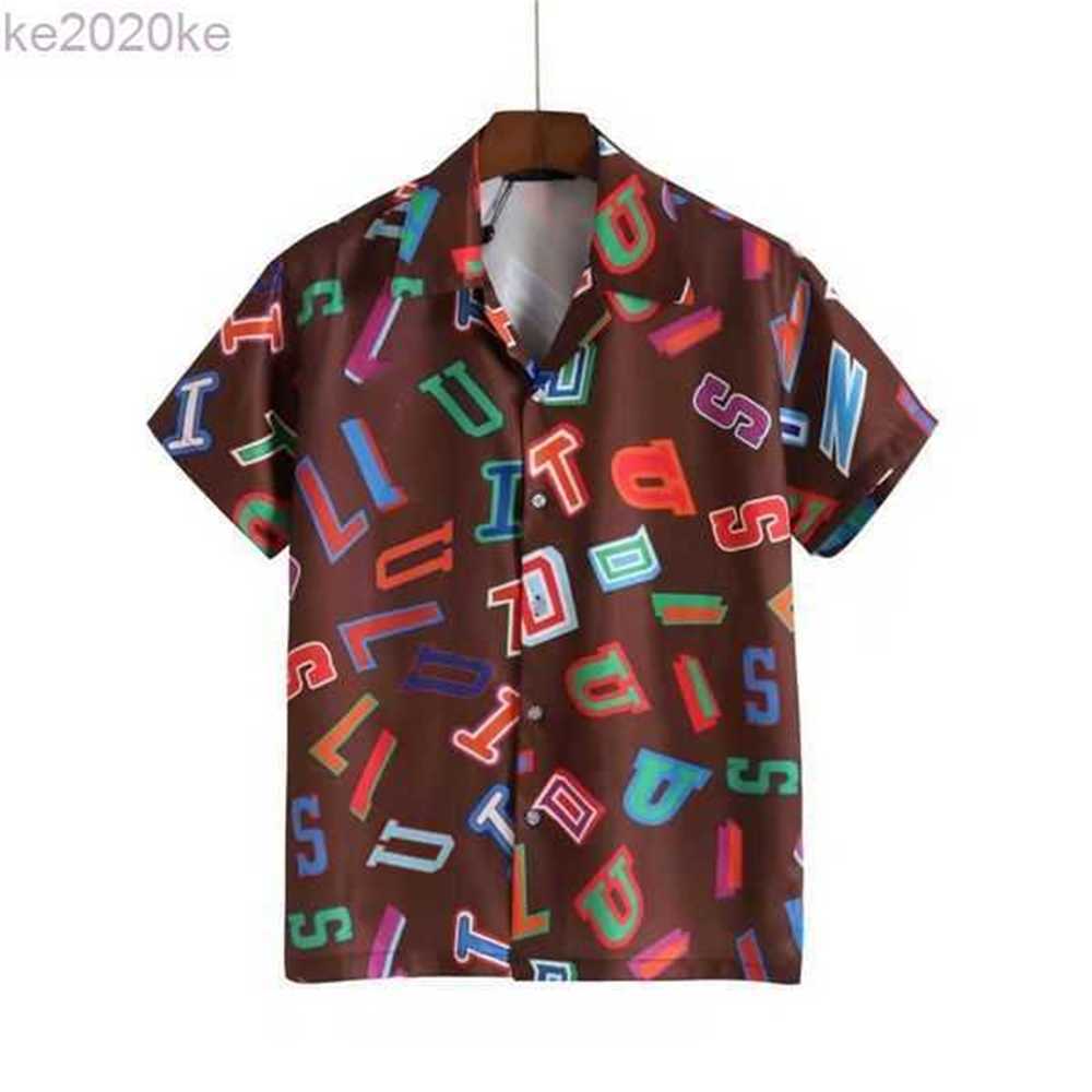 

2022 Mens Summer Designer Shirts Fashion BAROCCOFLAGE Hawaii Floral Print Casual Shirt Men Slim Fit Short Sleeve Beach Clothing GL61 HNPH