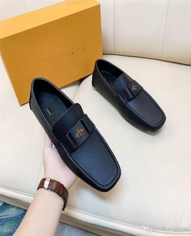 

G1 Top Quality Easy Wear Male Loafers Men For Designer Luxury Dressy Genuine Leather Fashion Work Men Shoes Casual Heel 2022 A24410494, Chocolate