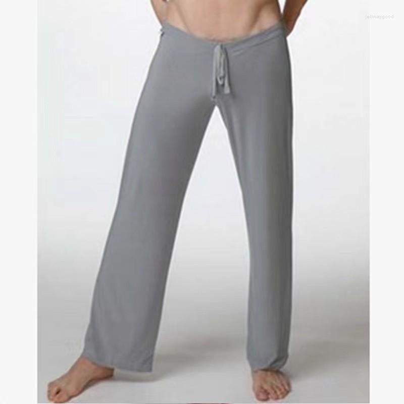 

Men's Sleepwear Four Seasons Men's Sexy Low Waist Thin Home Pants Fashion Solid Color Versatile Trendy Loose Nylon Breathable 2023, 06