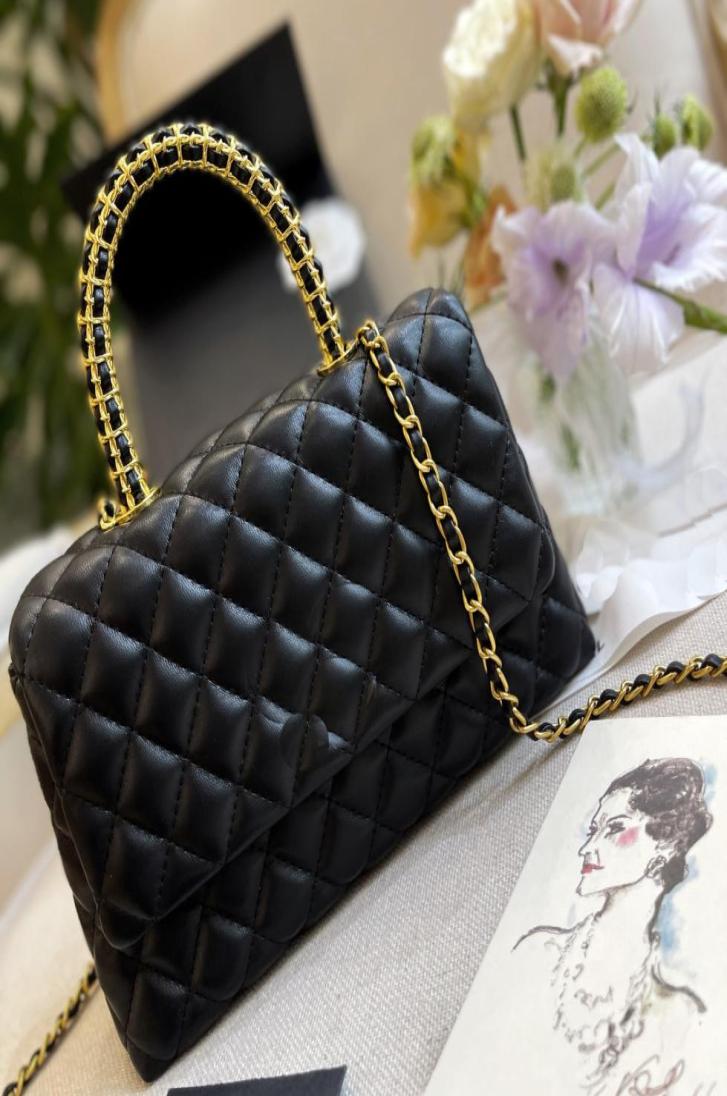 

new pattern Designer Bags Genuine leather handbag chain messenger bag Luxury designer Purse crossbody shoulder women fashion lady 1335938, Sky blue