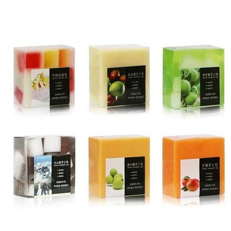 

Papaya Apple Cherry Fruit Handmade Soap Oil Control Moisturizing Essential Skin Care Cleansing Bath Soap289etrso