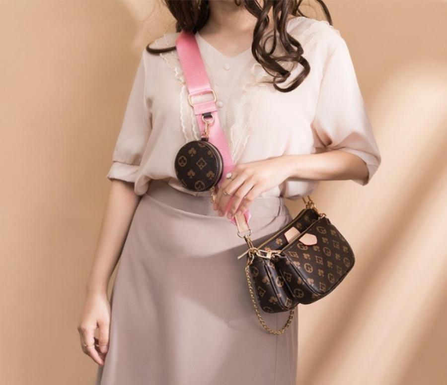 

Multi Pochette Bag women crossbody bags luxury Designer Handbags Wallet fashion pochettes Key case shoulder Clutch backpack High Q6762607, Beige