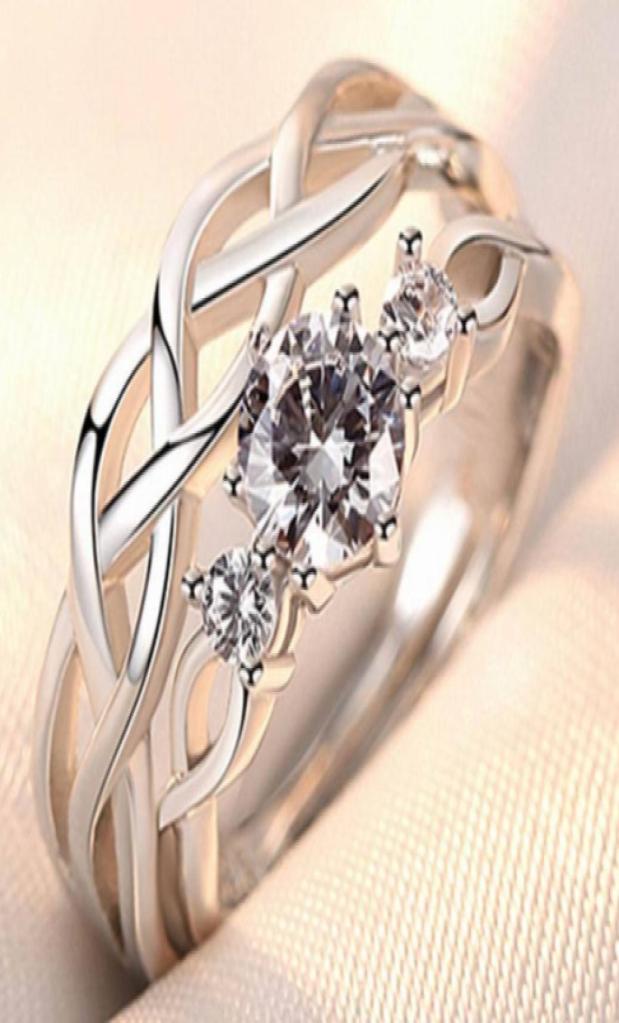 

Simple Fashion Pair Men and Women Couple Ring Temperament Korean Style Crown Zircon Couple Rings Opening Wedding Simulation Diamon3547147