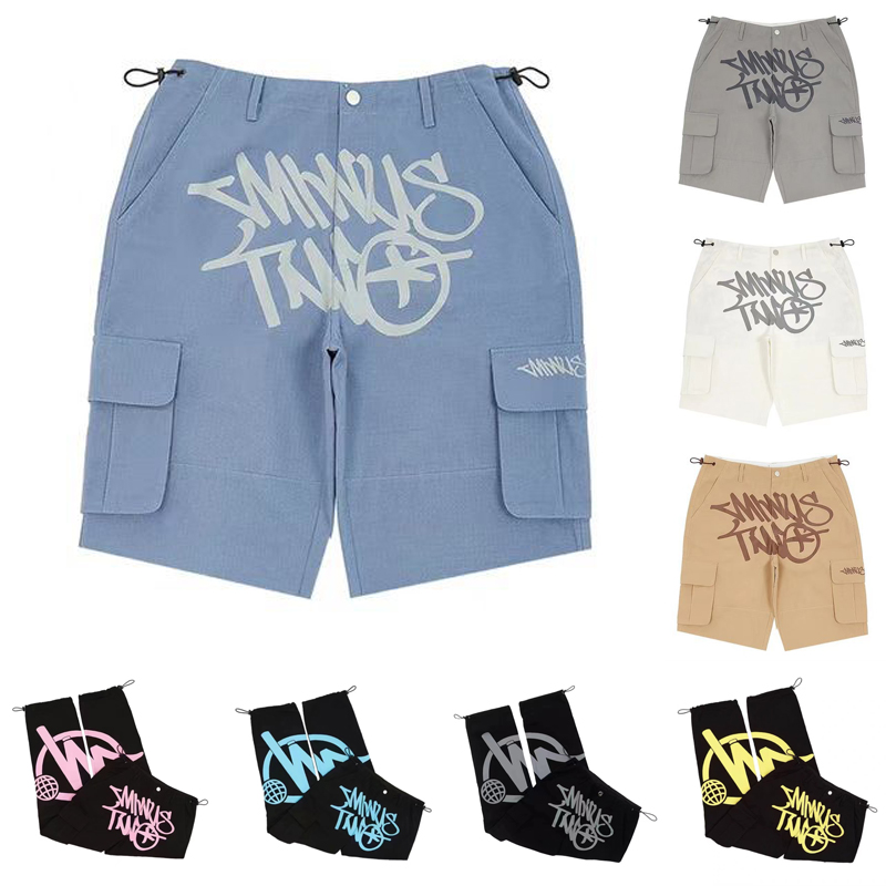 

Designer Mens Shorts Minus Two Cargo Y2k Casual Pants MinusTwo Loose Hip Hop Punk Rock Gothic Basketball Track Fashion Streetwear Retro Street Trend Overalls, 20