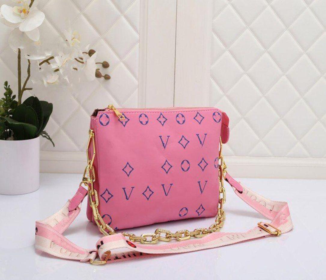 

Pochette Coussins Chain Bag Soft Lambskin Embossed Handbag Designer Women Luxurys Shoulder WOC Clutch Bags Crossbody Purse7014676, Blue