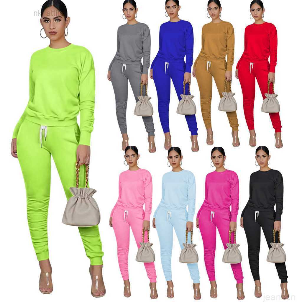 

Women tracksuits Two Pieces Set Casual Long Sleeve Top Zipper Cardigan Pencil Pants Outfits Fashion Sport Joggers Street Clothing DHL, Dan lan
