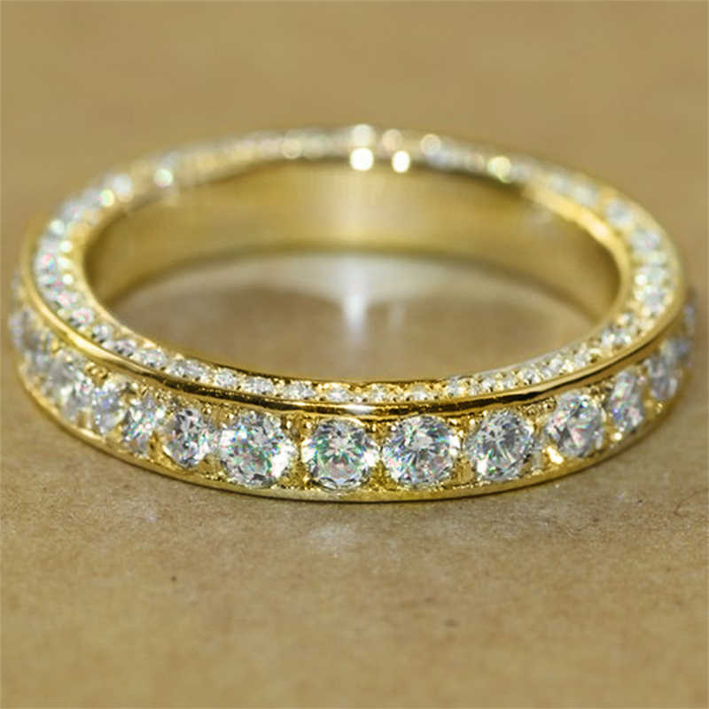

Band Rings Huitan Classic Wedding Bands Women Rings Full Paved CZ Exquisite Promise Rings Daily Wear Versatile Accessories Timeless Jewelry AA230524