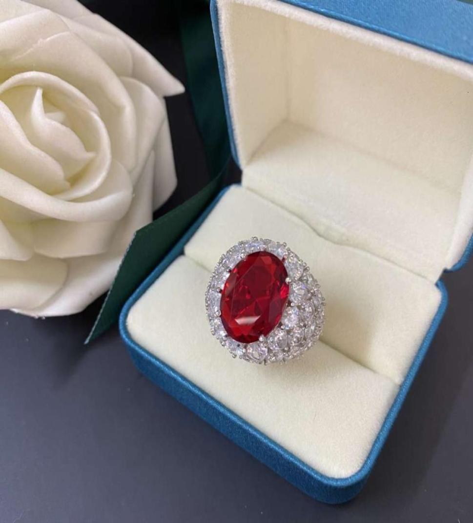 

HBP fashion Shipai jewelry direct luxury 18K White Gold artificial blue ring2986134