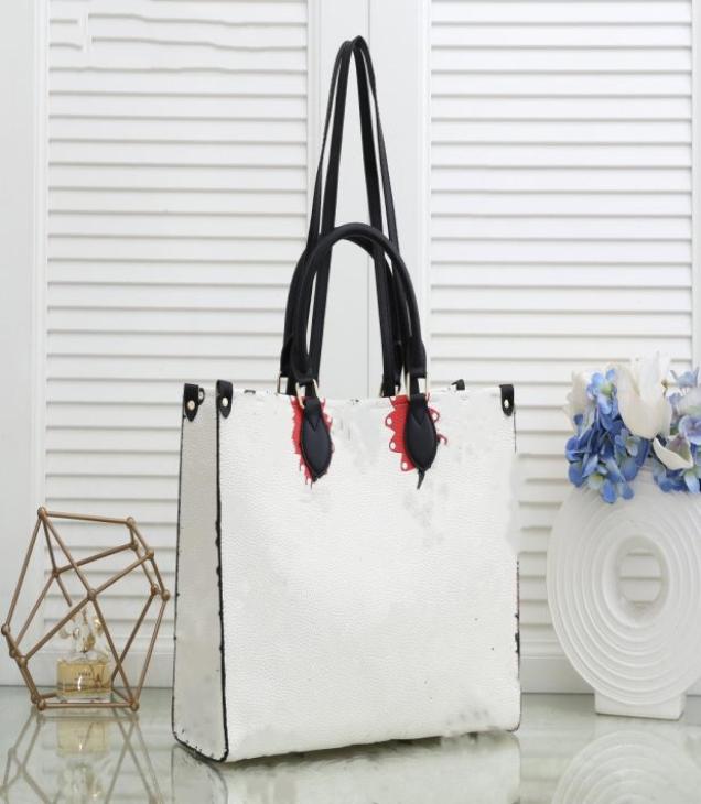 

Handbags Purses Genuine Leather Women Tote Bags Purse Fashion Shoulder Bags Flower 6 colors4504469, Black