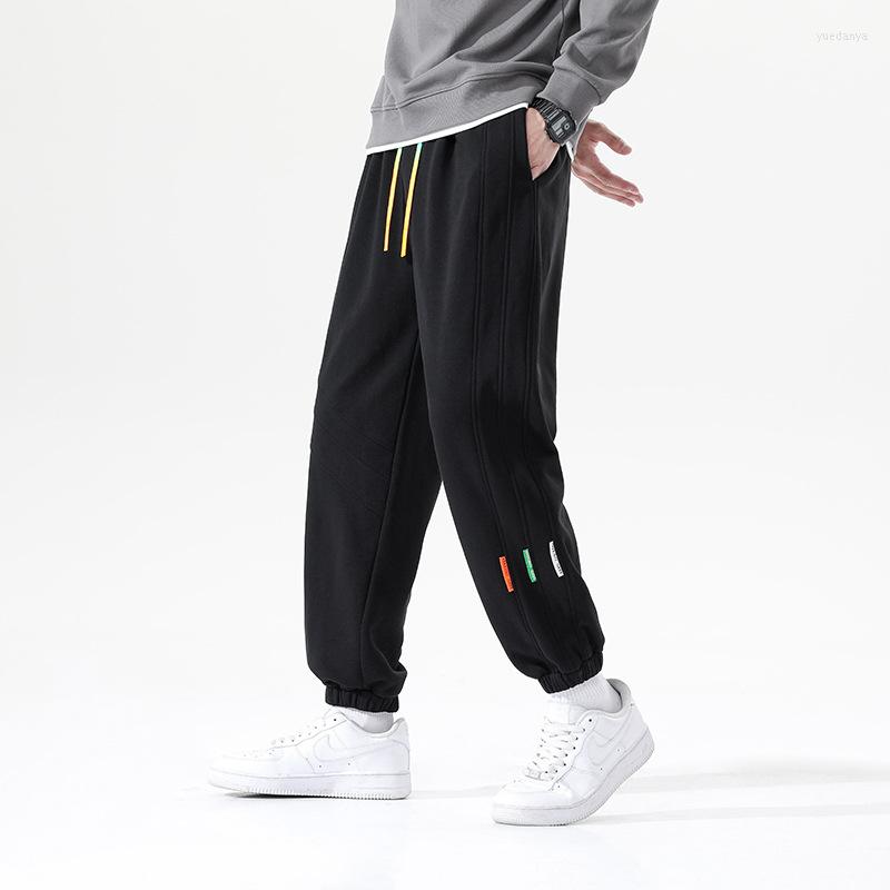 

Men's Pants Gray Black Autumn And Winter Nine Points Men's Casual Sweatpants Loose