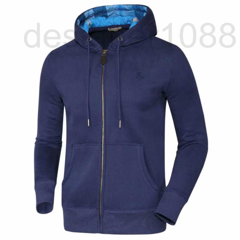 

designer Bb Designer hoodie Burbe Hooded Sweater TB hoodies War Horse Embroidered Zip Cardigan Coat Loose Casual Sweatshirt Business Jacket European Size IAAN, Navy