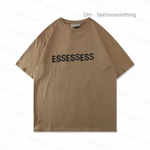 

T-shirts Fashion Ess t Shirts Mens Women Designers Tees Tops Man s Casual Chest Letter Shirt Luxurys Clothing Street Shorts Sleeve Tshirts Clothes 6 XHT0
