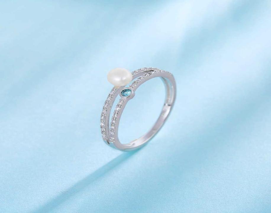 

Sidel S925 Pure Silver Natural Freshwater Pearl Ring Simple Fashion Niche Women039s Jewelry5979442