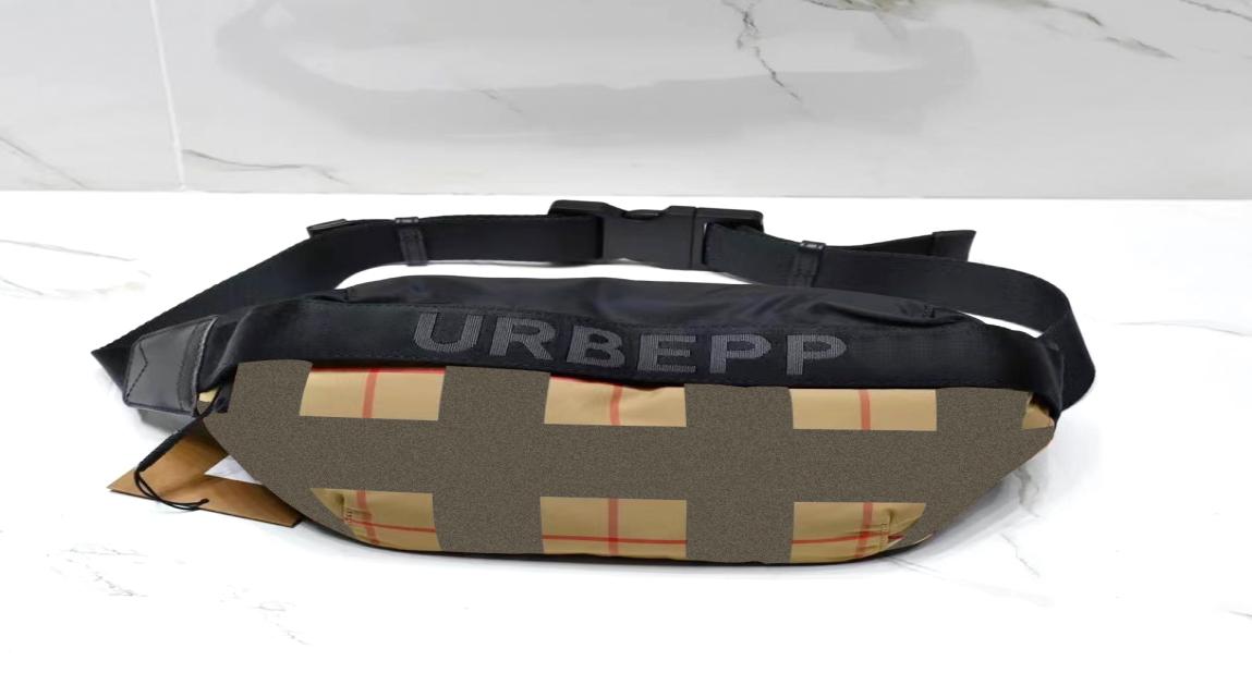 

new Luxury bum bags Waist clutch Cross Body classic Plaid Striped Luxurys Designers men039s Women039s fashion chest belt bag3717658, Army green