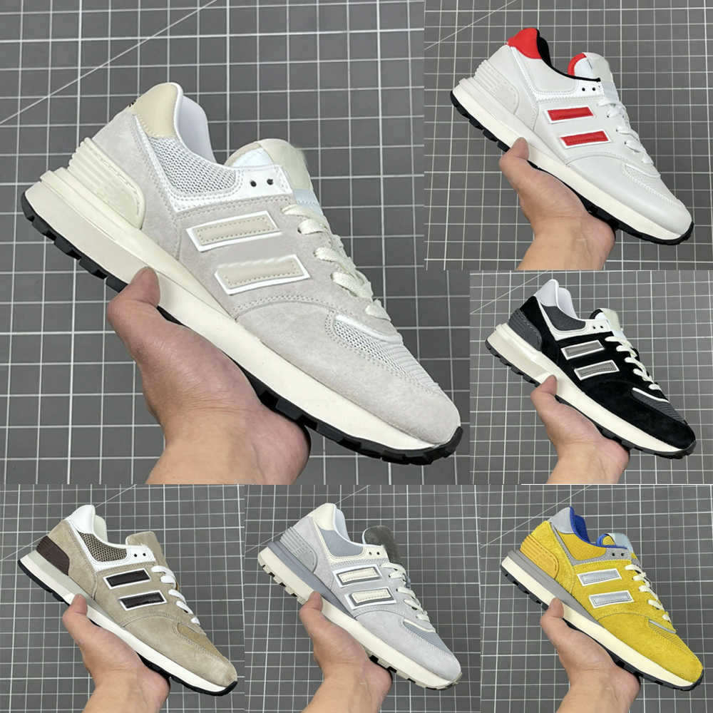 

Men Women 574 Running Shoes Sneaker White Yellow Red Navy Black Outdoor Trainer Sneakers, Colour 3