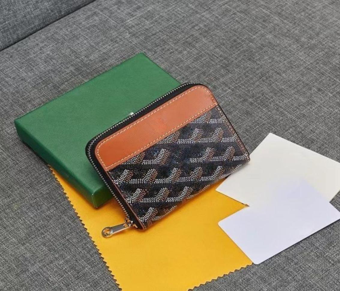 

Goya Designer Mens Card Holder With Pattern Print Luxury Short Wallet Leather Purse Men Women Credit Clutch Mini Bag Cardholder Ca2679376, Chocolate