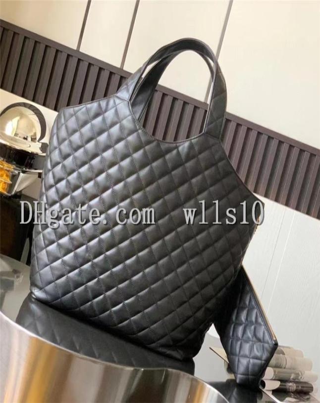 

Designer handbags tote shopping bags Luxury tots bag YB66 lambskin Top quality large Shoulder Genuine leather Women the totes bags6134438, Black