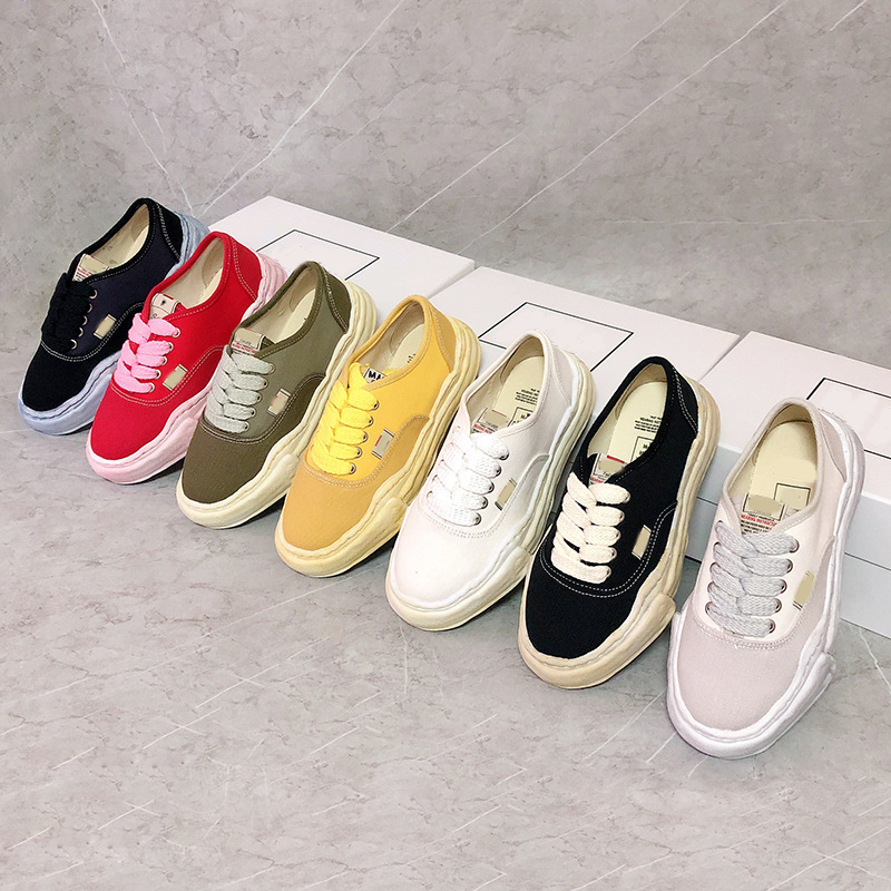 

Maison Mihara Hong Yu Dissolving shoes Couple shoes Thick soles Yasuhiro Sole Canvas Shoes Men Toe Cap MMY Shoe Women