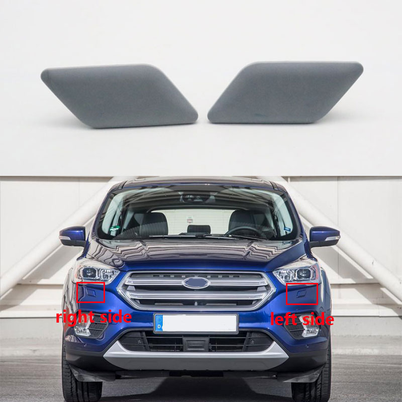 

Front Bumper HeadLight Washer Nozzle Cover Spray cap hood HeadLamp Water Jet Lid For Ford Escape Kuga 2017 2018 2019