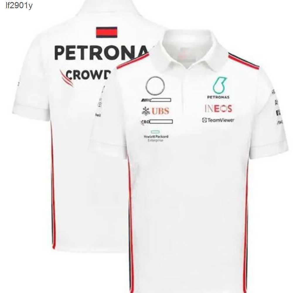 

F1 racing polo shirt summer short-sleeved lapel body shirts of the same style custom B89R