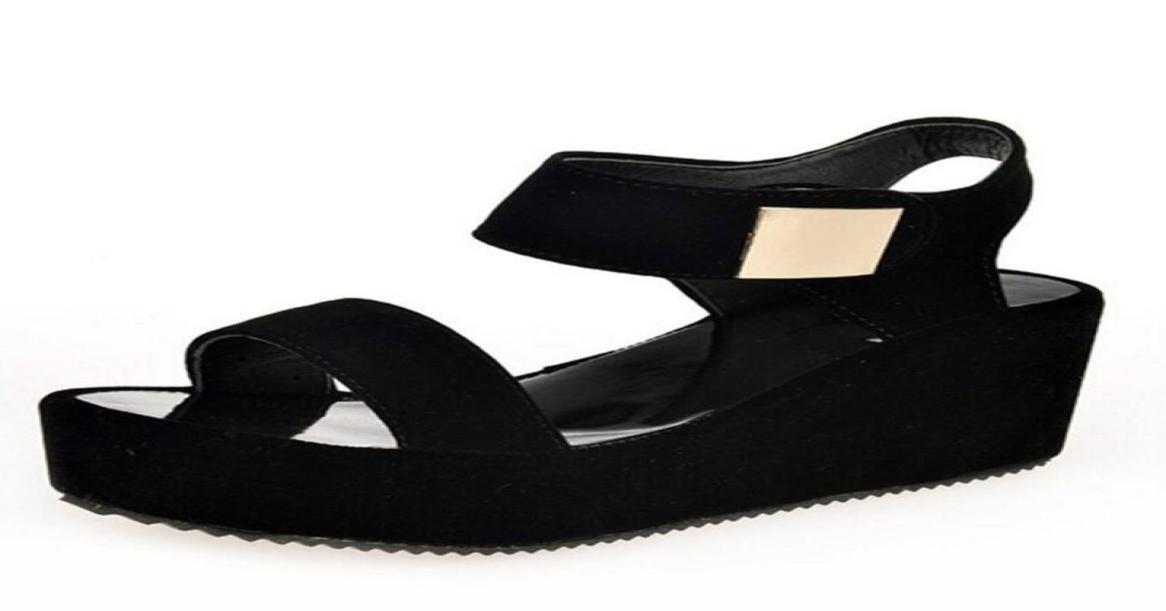 

2021 Sandals Women Summer Shoes Woman Wedges Platform Sandals Fashion Fish Mouth Rome Sandals White Black Women Shoes3966169