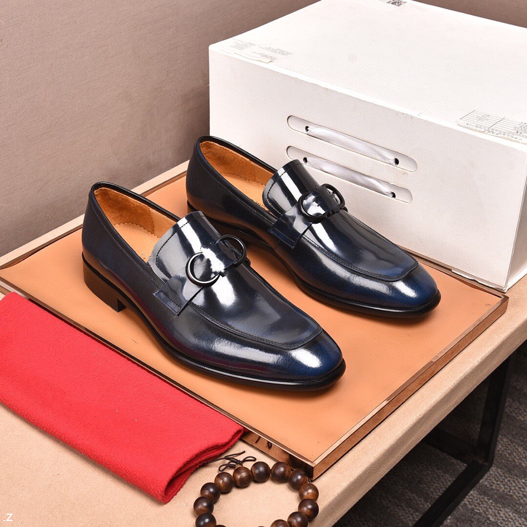 

F2/23Model Designer Men's shoes Leather Embossing Classic Fashion Luxurious men shoes Wear-resistant Non slip Mans footwear Anti-slip B, #01