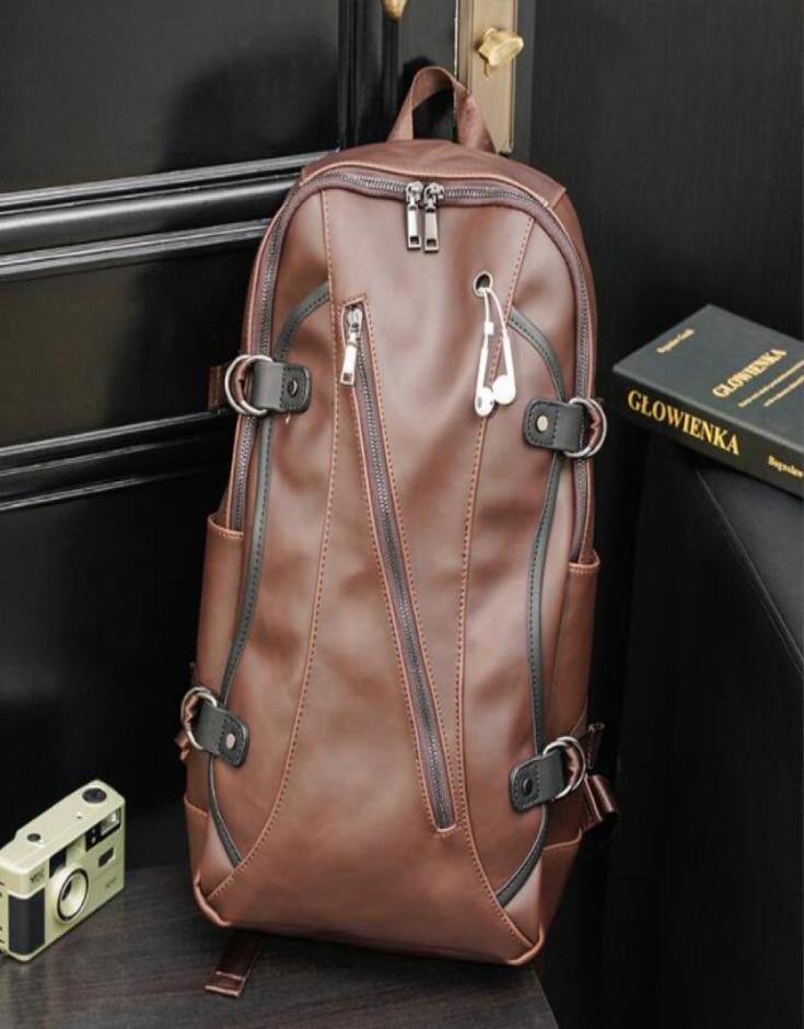 

Factory outlet brand bag original design crazys horses leather backpack Crazy Horse retro old men and women backpacks Fashionable 4326344, Brown