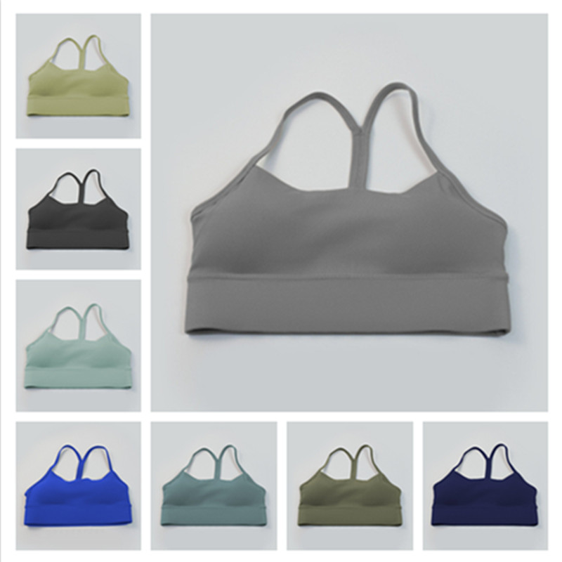

LU-001 wholesale Open Back Sports Push Up Bra Without Underwire Woman Running Fitness Backless Vest For Women Gym Wear 2023 top lulus lemon, 0021