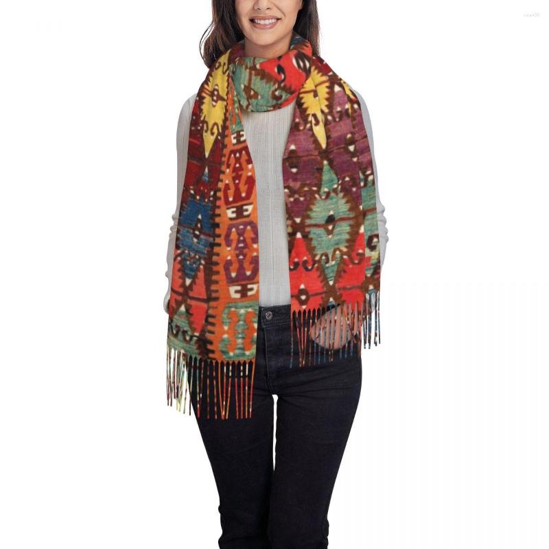 

Scarves Large Aksaray Antique Turkish Kilim Women Winter Soft Warm Tassel Shawl Wrap Boho Bohemian Ethnic Persian Tribal Scarf