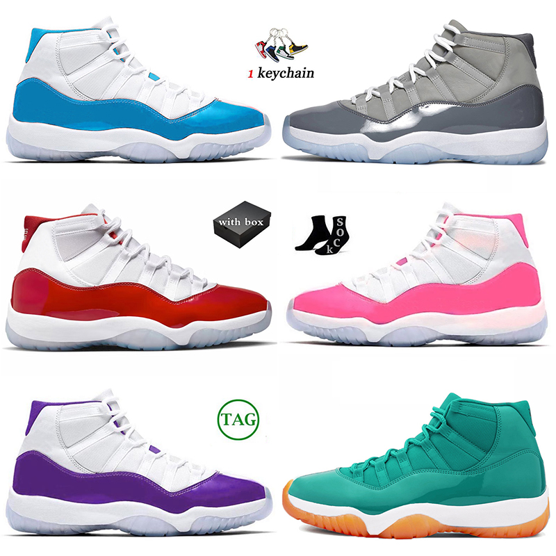 

2023 11s With Box jumpman 11 mens basketball shoes cherry 11s Women cool grey 11 Pink White Jade Blue Green Orange dhgate j11 designer trainers sneakers euro 36-47, T31 40-47 animal instinct
