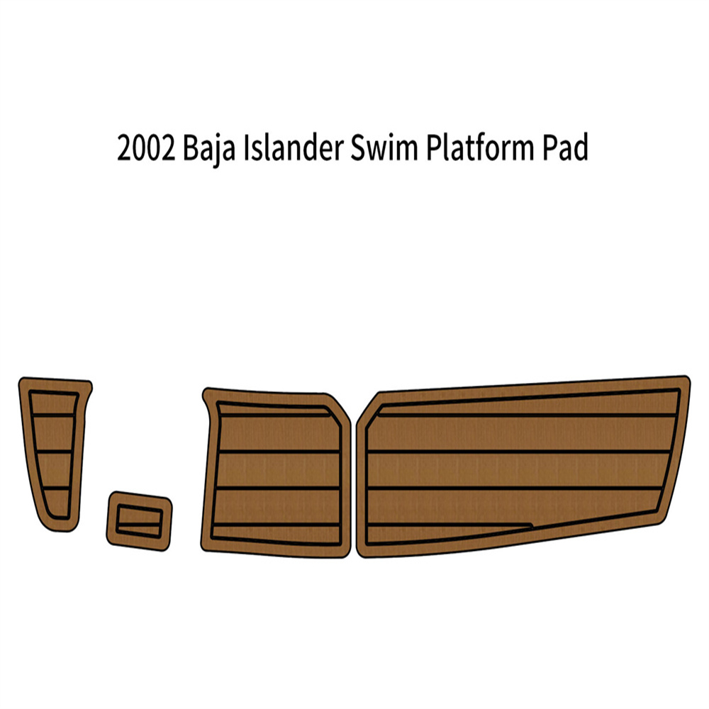 

2004 Baja Islander 202 Swim Platform Step Mat Boat EVA Foam Teak Deck Floor Pad