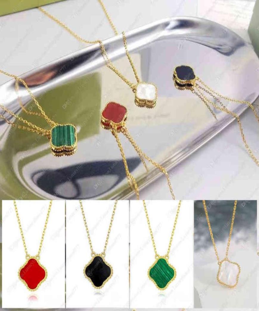 

Classic Luxury Pendant Necklaces for women Elegant 4Four Leaf Clover locket Necklace Highly Quality Choker chains Designer Jewelr7869425