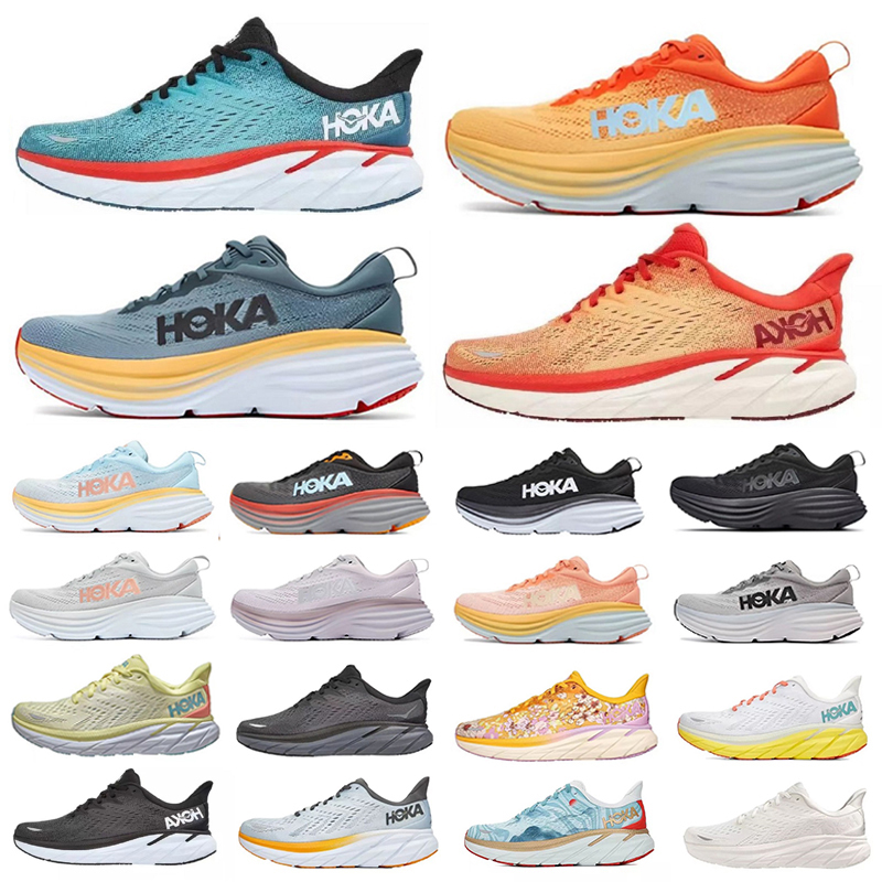 

Hoka Running Shoes Men Women Hokas Shoe One One Bondi 8 Clifton Runner Carbon x2 Triple Black White Light Blue Hokas Fasion Comfortable Mens Trainers Sports Sneakers, Color#3