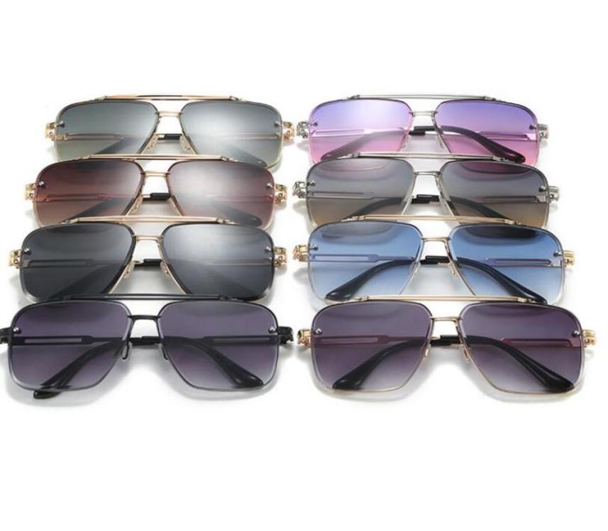 

8 Styles Sunglasses 17302 Metal Vintage Sun Glasses Street Mirror Eyewear Outdoor Goggles C1C8 colors6033245