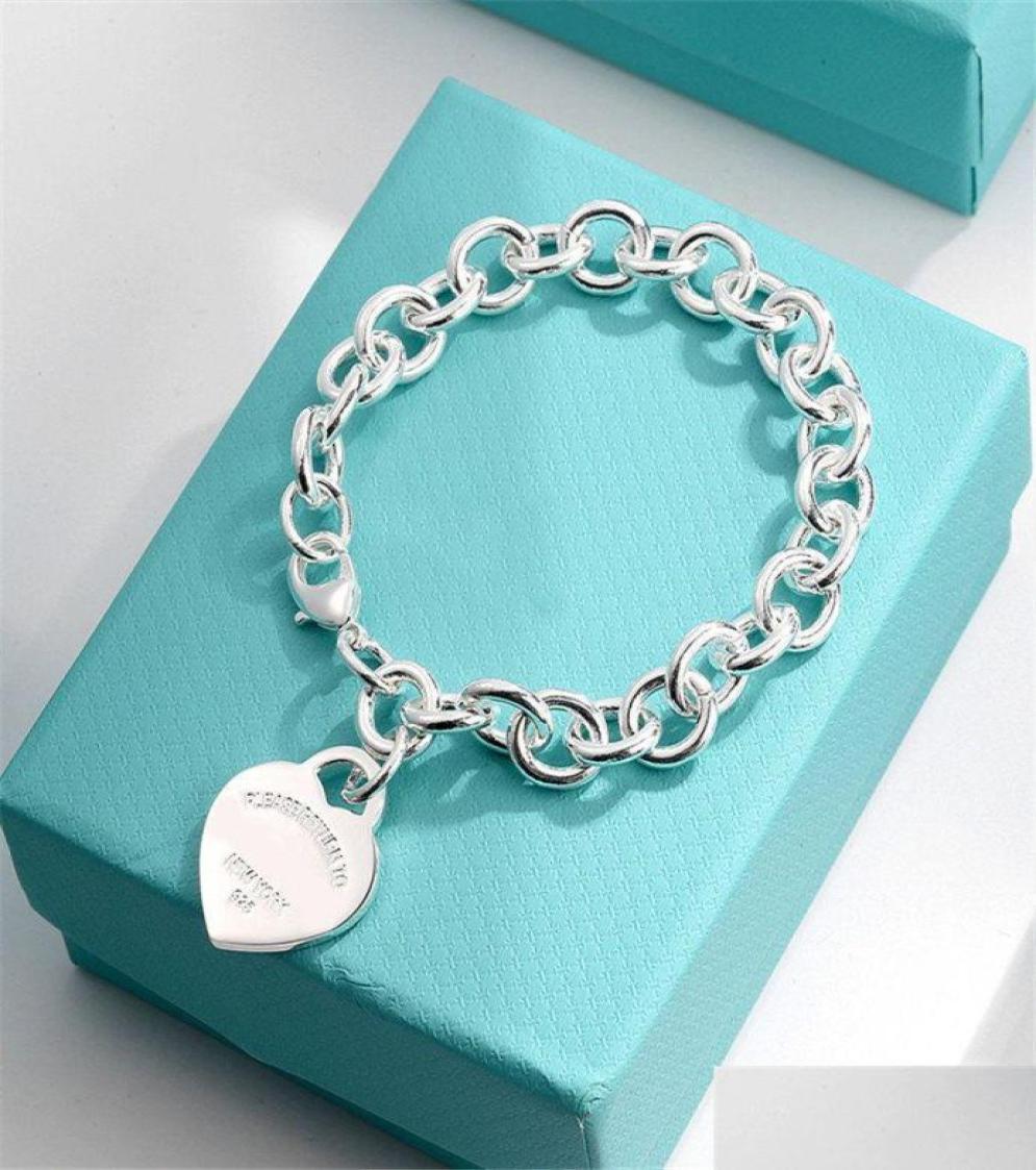 

Charm Bracelets Charm Bracelets Heart Design Chain Fine Jewelry For Women Gold Sier Bracelet Pseiras Famous Drop Delivery 2022 1865181206